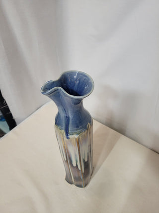 13-1/2" Tall Art Pottery Drip Glaze Vase RCD