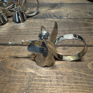 Set of 4 Vtg Silver Plated Angel Napkin Rings RCD|126188