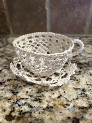 Crochet Teapot and Tea Cup   MTS|125023