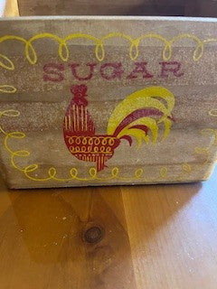 #1210 Wood Sugar Box