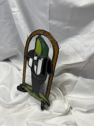Stained Glass Frog Butler Handmade|53418