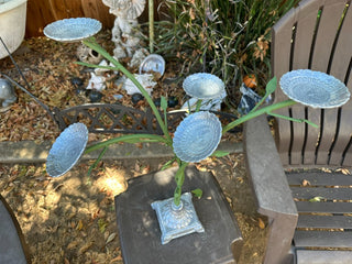 Cast Iron Yard Art Floral MTS|115125