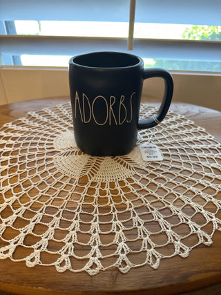 Rae Dunn Adorbs Black Coffee Mug -RCD|117648
