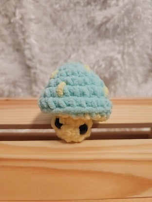 Mushroom Fidget Popper: mint green, yellow