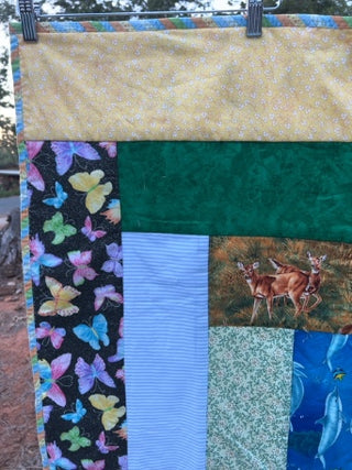 Handmade children’s quilt or tummy pad