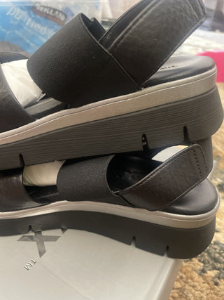 RSV-Black Leather Sandals|76732