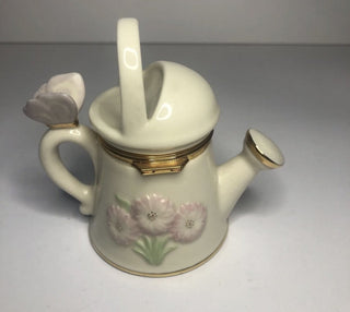 Lenox Sunshine and Sprinkles Trinket Box Treasure Watering Can 24K Gold Accents #62 VV MTS