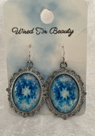 ornate oval earrings RSV