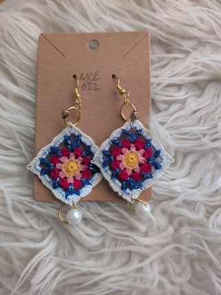 Crochet earring fancy Granny Martina
