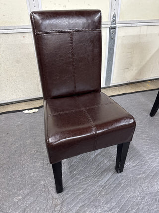 Brown Faux Leather Child Chair-KL RCD