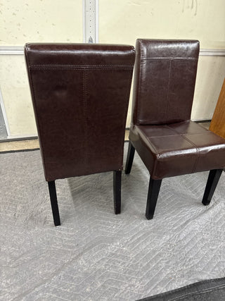 Brown Faux Leather Child Chair