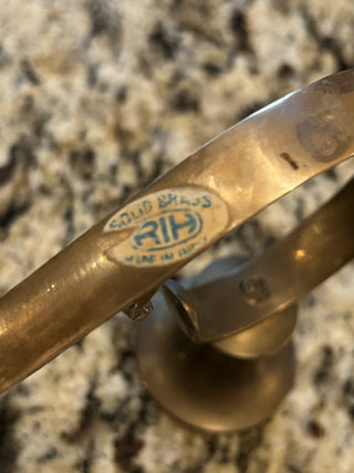 Vintage Brass 4 Taper Sitting Candelabra   MTS|75290