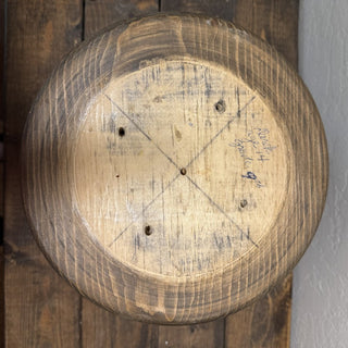 Vintage Hand Turned Wooden Pedestal Bowl RCD