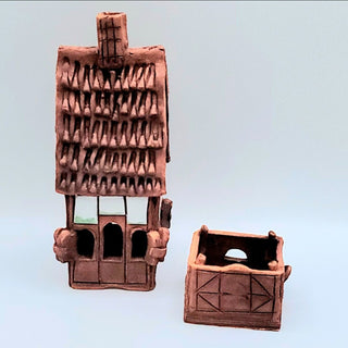 Clay Tealight House|110876