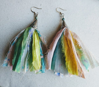 Sari Silk Handmade Earrings 9