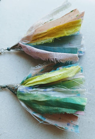Sari Silk Handmade Earrings 9