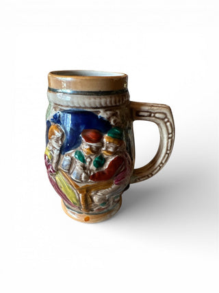 Miniature German Style 4" Beer Stein / Embossed Scene #47 VV MTS