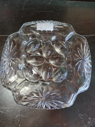 Anchor Hocking Deviled Egg/Relish Square Platter, RCD