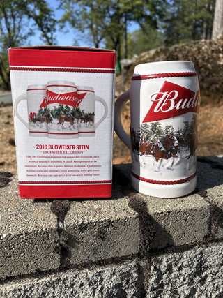 12F 2016 Budweiser Holiday Stein Christmas Beer Mug MTS|65139
