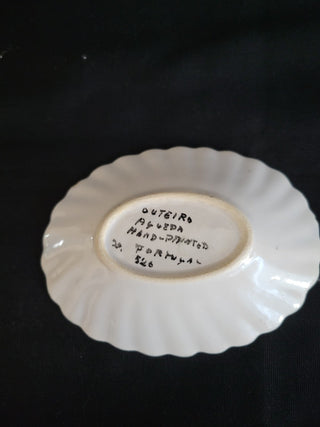 Vintage Outeiro Agueda 4" Trinket Dish, Signed RCD
