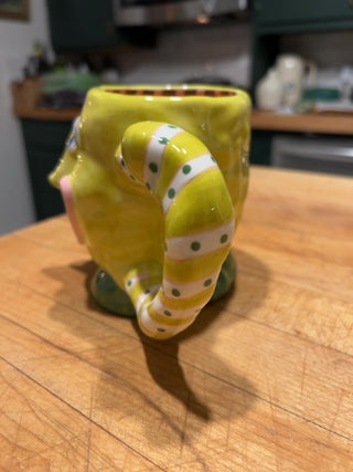 Judie Bomberger Whimsical Face Mug Yellow