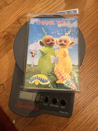 1998 Sealed Teletubbies Thank You Cards MTS -K|58983