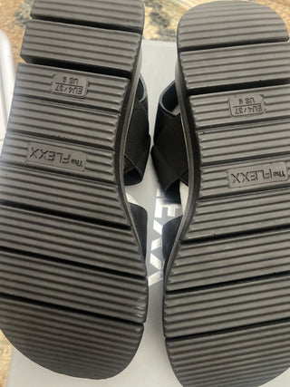RSV-Black Leather Sandals