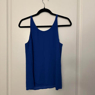 Naked zebra royal blue tank top with cut out detail S rsv|70256