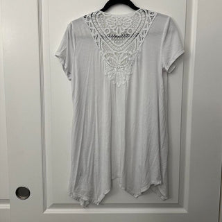 APT 9 short sleeve cover up with lace detail S rsv|70307