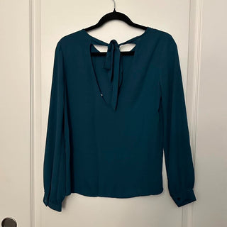 Forever 21 contemporary blouse in teal S rsv|70354