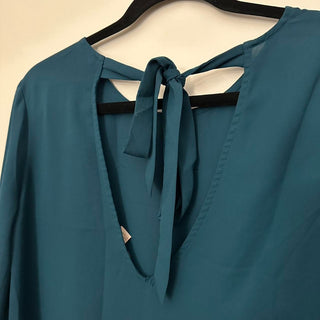 Forever 21 contemporary blouse in teal S rsv|70355