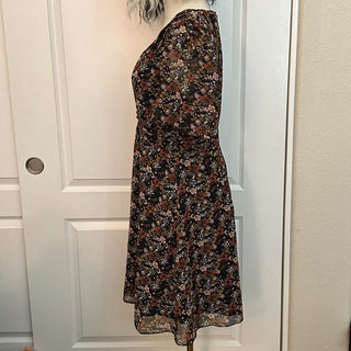 Madewell floral dress neutral 4 rsv|70416