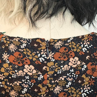 Madewell floral dress neutral 4 rsv|70421