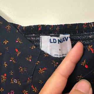 Old navy floral dress navy L rsv|70439