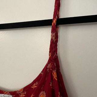 Patrons of peace tank top red/orange flowers M rsv|70450