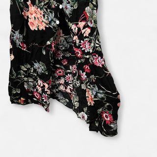 Pinup fashion floral maxi dress black 14W rsv|70453