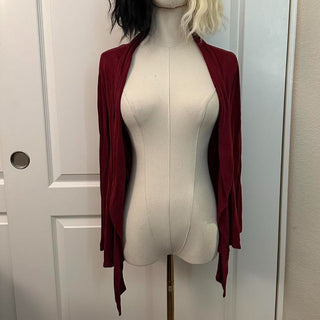 Shelly burgundy cardigan XS rsv|70619