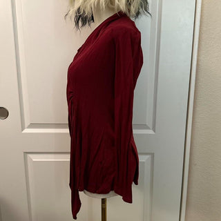 Shelly burgundy cardigan XS rsv|70620