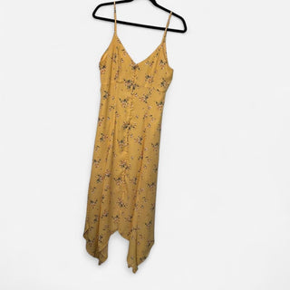 Trixxi floral button dress yellow M rsv|70650