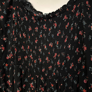 Wild fable floral dress black red/pink XL rsv|70672