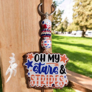 Keychain/Bag Tag: Stars & Stripes RSV|84617