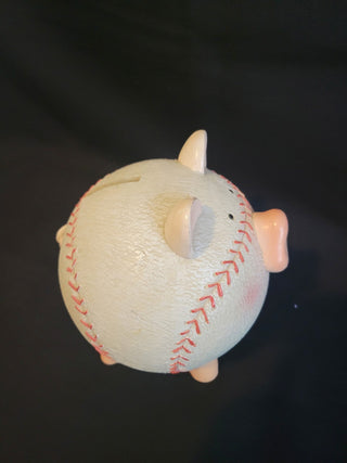 Pig Shaped Baseball Piggy Bank RCD