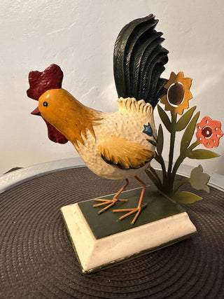 Chicken Rooster Bookend MTS