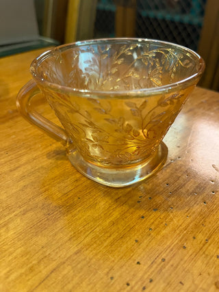 Vintage Marigold Carnival Glass "Jeannette" Teacup RSV|122349