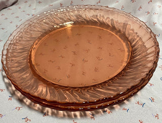 Vintage Depression Glass Plates Set of Four|56974