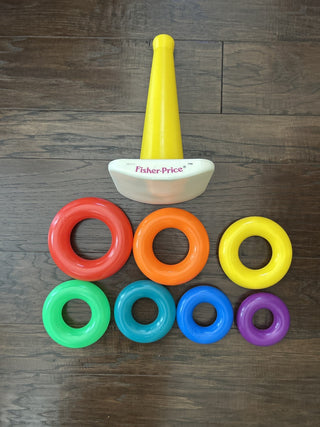 Vintage Fisher Price Rock-A-Stack, Set of 7   MTS|99668