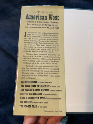 JP THE AMERICAN WEST William Targ Hardcover Edition Book