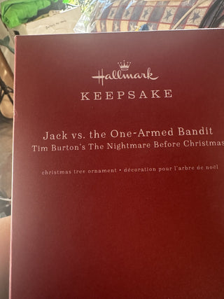 Hallmark Keepsake Jack vs the One Armed Bandit Tim Burton's The Nightmare Before Christmas #62 VV MTS|125569
