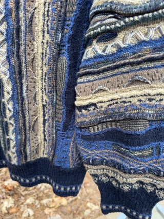 JP Vintage Norm Thompson Coogi Style Wool Blend Knit Sweater Made in Italy XL