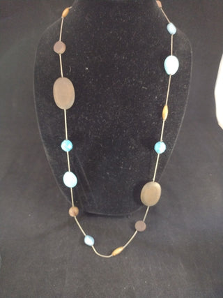 Wood and Plastic bead Necklace RCD|74271